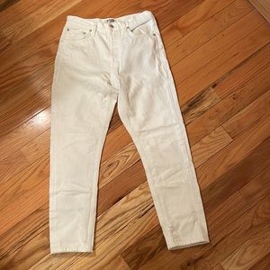 Agolde Jamie High Rise Jeans 90s Classic Fit Denim Formula White Size 28